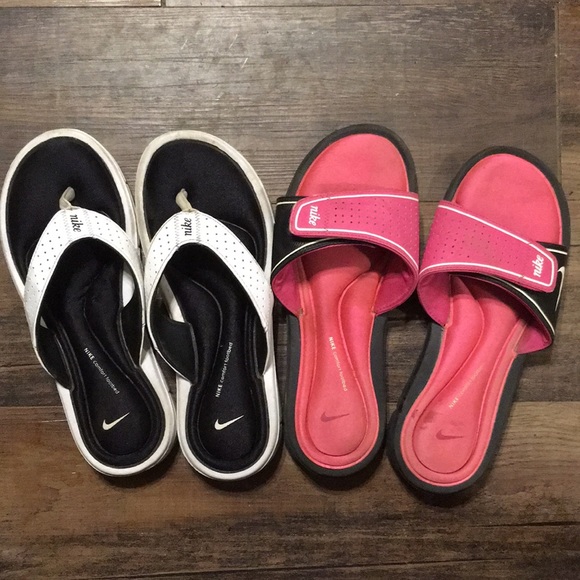 mens nike flip flops memory foam